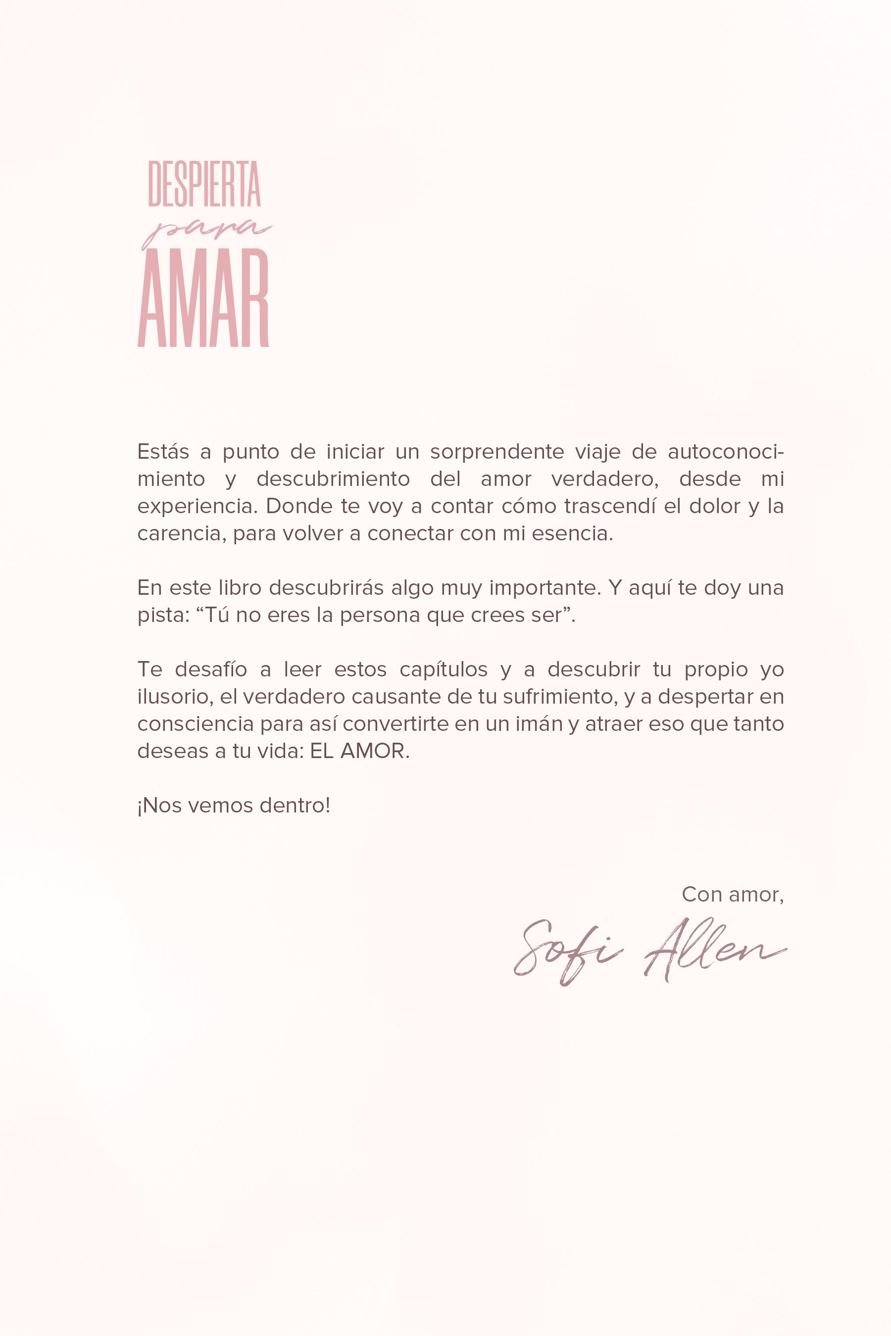 Libro DESPIERTA PARA AMAR